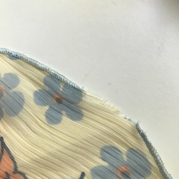 Free People x Revolve Magic Hour Wrap Top Baby Blue Ruffle Bell Sleeve Size XS - Picture 7 of 8